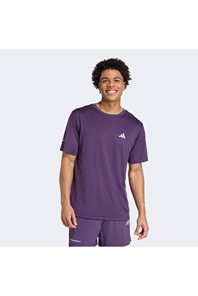 adidas Απαραίτητα για Προπόνηση Ανδρικό Μωβ Μπλουζάκι για τις Διακοπές (JZ4161)