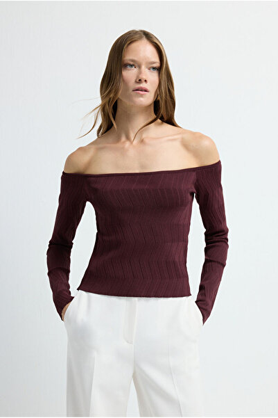 adL Zikzak Örgülü Triko Kazak