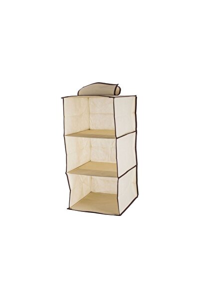 zola Οργανωτής, κρεμ, με 3 διαμερίσματα, κλείσιμο με velcro, 30x30x60 εκ.