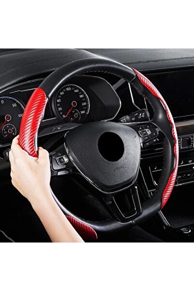 Avex Set 2 ornamente volan finisaj CARBON ROSU, dimensiune universala