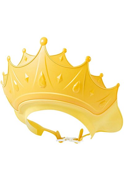 zola Bath hat, against shampoo, plastic, adjustable diameter 13-15 cm, yellow