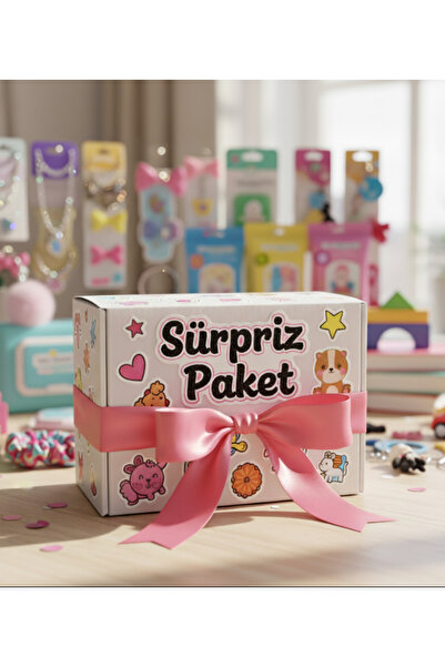 SürprizKutusu Çocuklar İçin Sürpriz Hediye Paketi 8-10 Adet Ürün İçerir