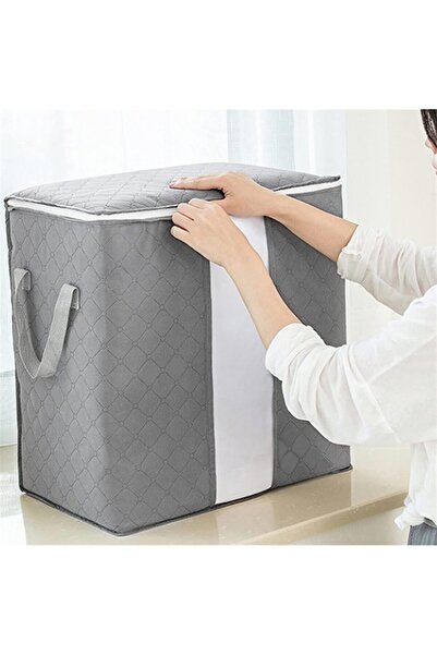 zola Storage bag, universal, foldable, zipper, plastic, 47x43 cm, grey