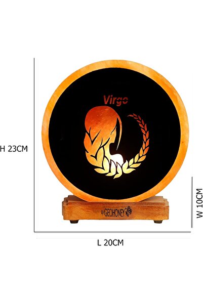 Geohoney Himalayan Salt Lamp - Zodiac Sign Virgo GH-CSL-042 G