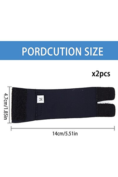 SYOSI 2 Pack Finger Splint, Reusable Finger Support Sleeves, Adjustable Trigger Finger Splints