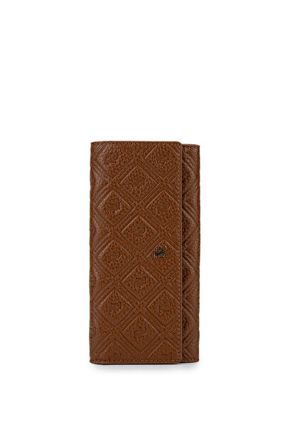 Tamer Tanca Women's Genuine Leather Tan Wallet