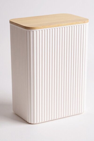 İronika 2 Liter Bamboo Lid Food Storage Container Kitchen Organizer 6 Pieces