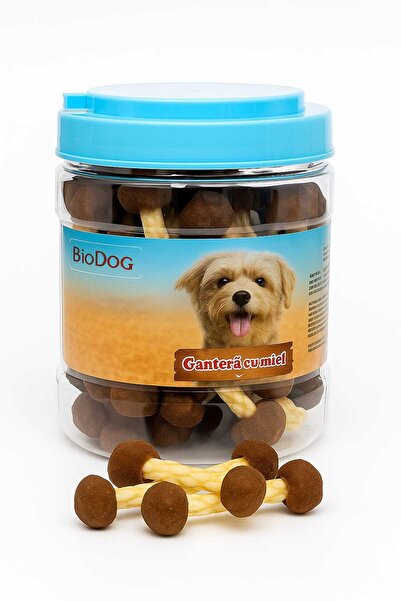Biodog Gantera cu miel – gustare naturala pentru caini, 500 g