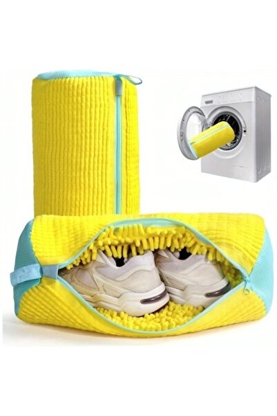 VDSTAR Set de 2 saci pentru spălatul încălțămintei, galbeni, pentru mașinile ...
