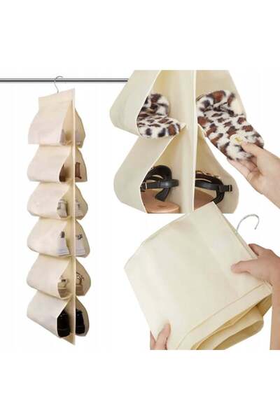 zola Organizator suspendat pentru pantofi, 12 compartimente, agatatoare metal...