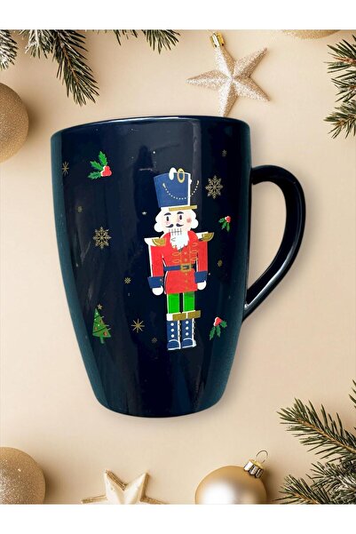 HOBBYSHOP Gift New Year's Lead Soldier Nutcracker Figured Christmas Mug Glass Cup