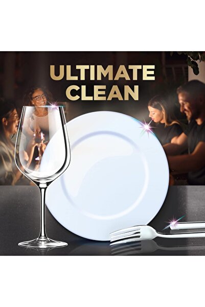 Finish Powerball Quantum Ultimate Dishwasher Detergent Tablets, Lemon Sparkle - 32 Tabs