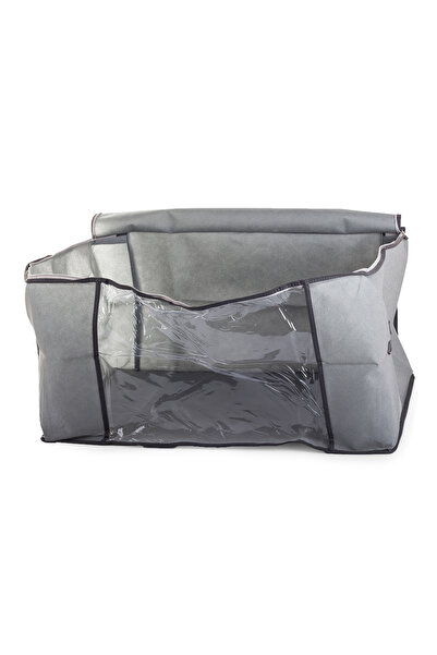 zola Storage bag, universal, grey with zipper, 60x45x30 cm