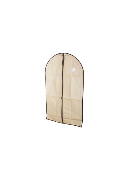 zola Protective cover for suit, with zipper, brown, 65x100 cm