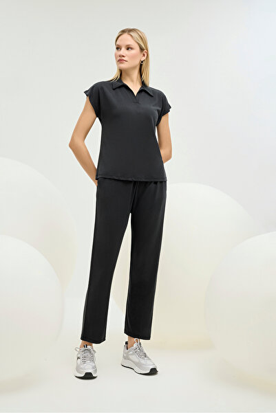 GİZZEY 21379 SET PANTALONI CU GULER CĂMAȘĂ PENTRU FEMEI