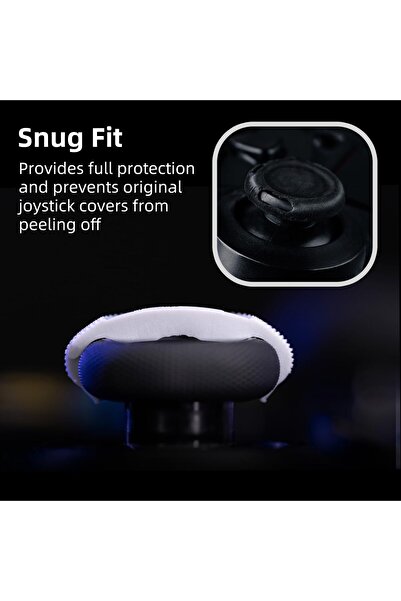 Skull & Co. أغطية قبضة الإبهام المحدبة لوحدة تحكم إكس بوكس - أسود، زوجان (4 قطع)
