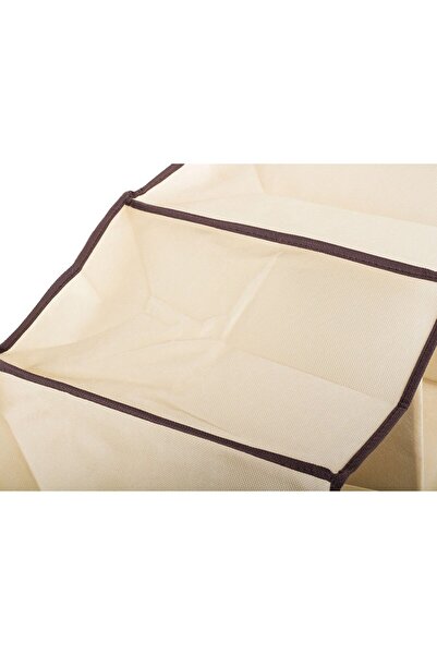 zola Τακτοποιητής ρούχων, κρεμ, με 5 διαμερίσματα, κλείσιμο με velcro, 30x30x100 cm