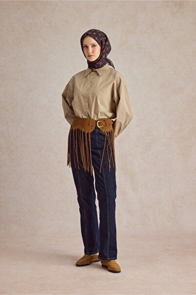 Qef Cotton Scarf Medallion Burgundy