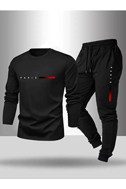 zeag SET DE TRENING BĂRBAȚI CU GÂRĂ BICICLETA IMPRIMAT PARIS