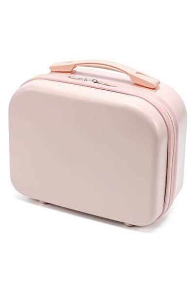 OEM Geantă cosmetică rigidă și portabilă cu mâner și fermoar, roz pastel (30x...