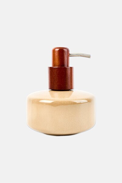 Muy Mucho موزع صابون سيراميك، لون بني رمادي