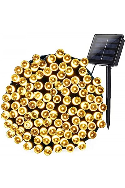 HOZRO Lumini solare de Crăciun, 100 LED-uri, 10m, alb cald – exterior și interior