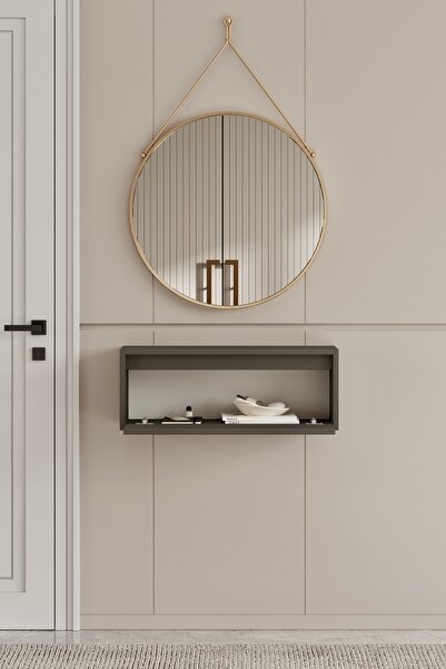 moldesan Noir Gri MDF Duvara Monte Dresuar 50 cm