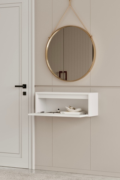 moldesan Noir Beyaz MDF Duvara Monte Dresuar 70 cm