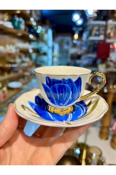 ACAR TIFFANY MAVİ TEK KİŞİLİK TÜRK KAHVESİ FİNCANI