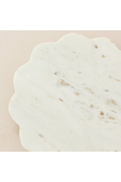 Lifestyle Decorative Marble Platter - 31x31 cms