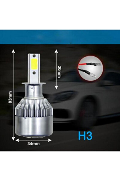Ruan Set of 2 LED bulbs C6 H3 power 36W temperature 6500K