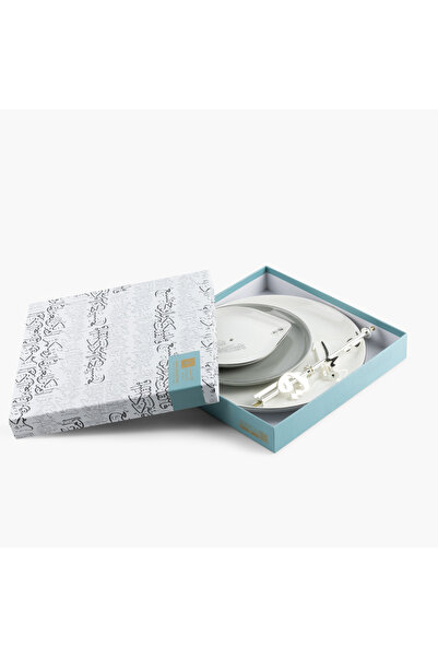 Otantik Lqaa 3-Tier Porcelain Cake Stand - 27x27 cms