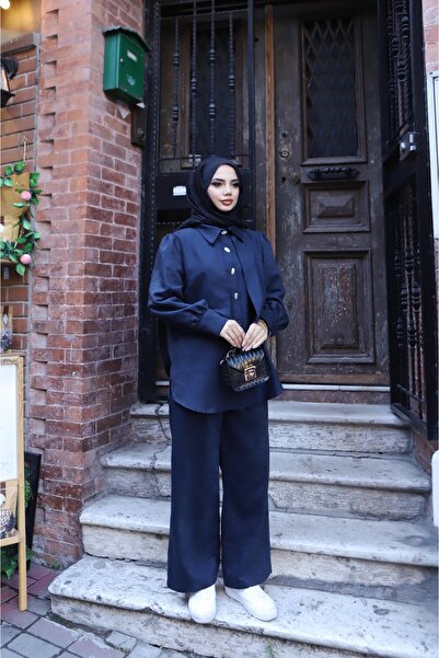 NİSUM MODA Σετ από καστόρι με κουμπιά