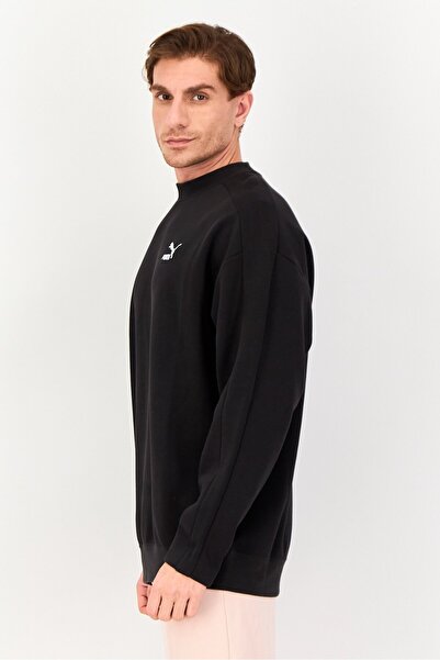 Puma Men Sportswear Fit Long Sleeve Outdoor Sweatshirt, Black