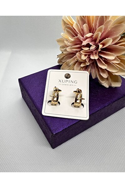 XUPING JEWELRY أقراط فولاذية على شكل مسمار بنتوءات على الحلقة