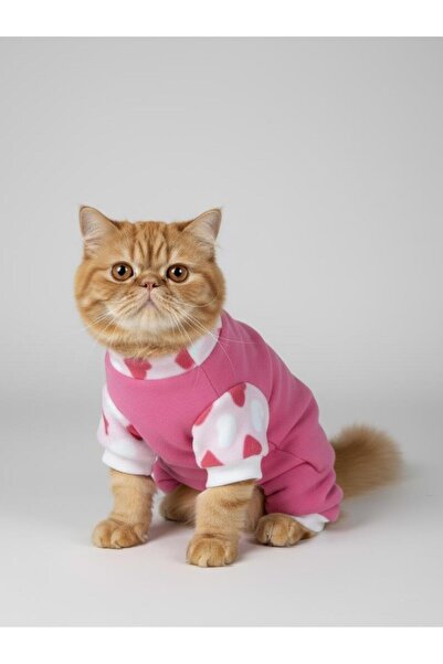 Kemique Pinky Love Polar Cat Onesie Pajamas