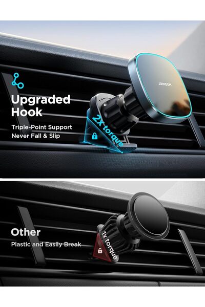 Joyroom MagSafe Car Mount Charger, 15W Fast Magnetic Air Vent Holder for iPhone 15/14/13/12 Pro Max