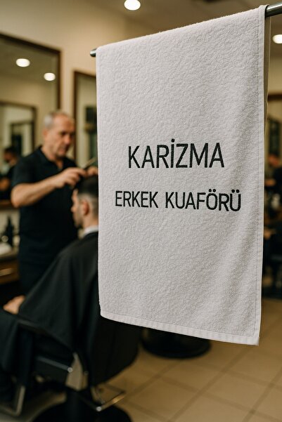 minoya İsminize Özel 50X90 Nakışlı Havlu Kişiye Özel Spor,Kuaför,Salon Havlusu %100 Pamuk Su Emici Havlu