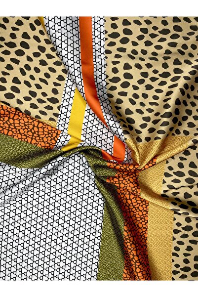 Bolder Scarf 45*100 cm Brown/Yellow Scarf