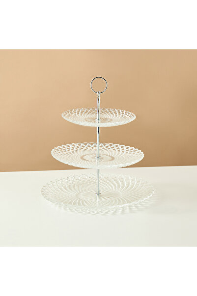 Lifestyle حامل كيك زجاجي بثلاث طبقات - ٦×٣١ سم