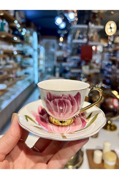 ACAR TIFFANY FUŞYA TEK KİŞİLİK TÜRK KAHVESİ FİNCANI