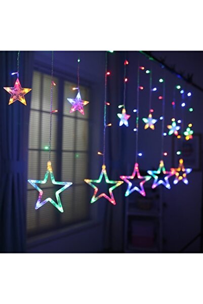 selling depot Cortină luminoasă cu stele SELLING DEPOT, 3 m, 12 stele (6 mari...