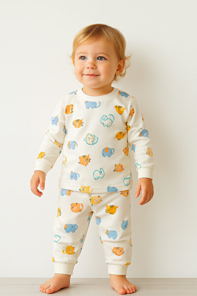 Palal Children-Baby Organic Cotton Patterned Pajama Set Kids