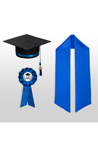 Toca Absolvire Graduation Set – Cap, Scarf and Bow, Non-Personalized, Celebration, End of Year, High School, College