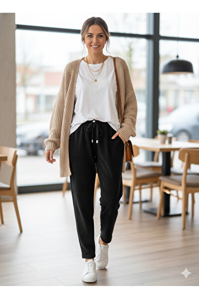 Store Kadın İtalyan Fitilli Sweat Kadife Pantolon