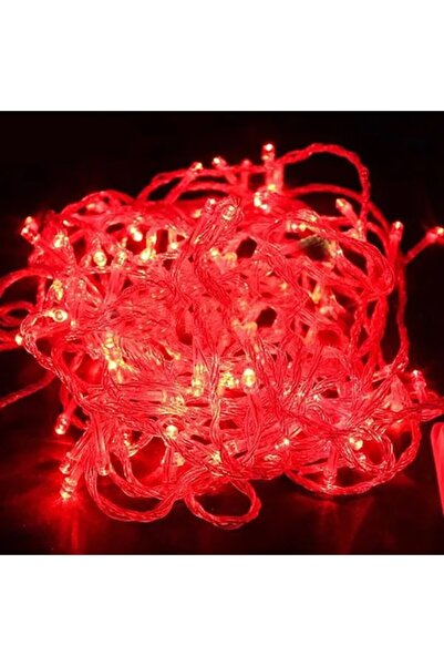 selling depot Linear Christmas Lights, Indoor/Outdoor, 7 m, 100 LEDs, 8 Light Modes, Red
