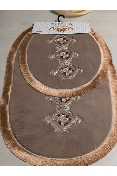 CALSR MAN Peluş Lux Oval Vizon Dantelli Klozet Takımı 2Lİ