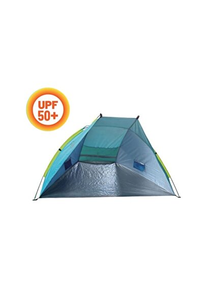 FONIX Comando Home Beach Sun Tent UPF50+ with Floor & Carry Case, 220x115x115 cm, Blue-Green