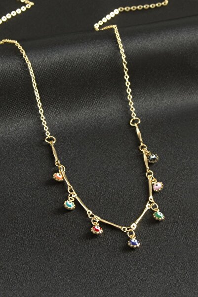 makay قلادة دارندس (155449) مرصعة بالخرز الملون على شكل عين الحسد