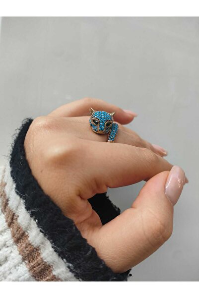 Silver 925 Ayar Gümüş Bronz Hayvan Figürlü Yüzük